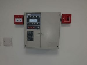 Fire alarm and security alarm system installed
