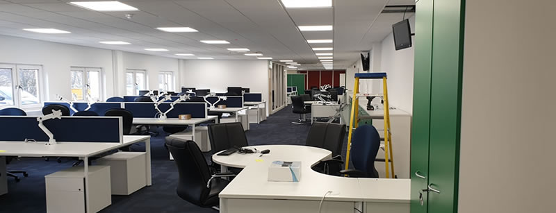 Boortmalt office refit, electrical contractor LIKE Electrical