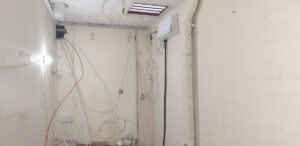 New electric cabling for alarms and tills