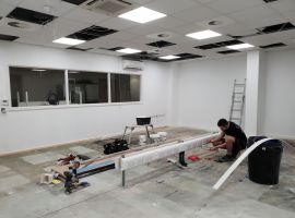 ExecuJet data, comms and electrical project by LIKE Electrical at Cambridge Airport