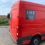 LIKE Electrical red van